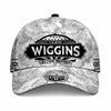 WIGGINS TC01 HH79 Team Your Name Hat, Personalized Camo Baseball Cap, Custom Family Gift, Gift for Him Her