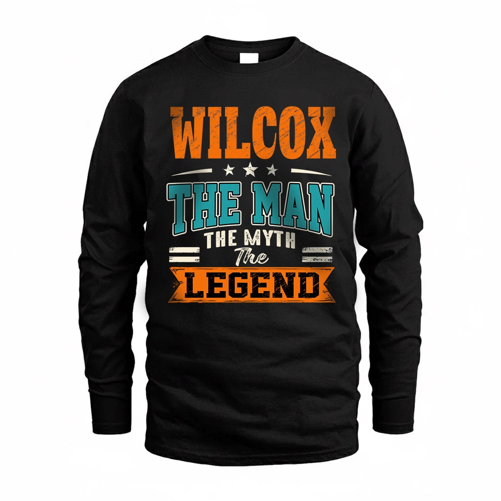 WILCOX HH F007 The Man The Myth The Legend Personalized Shirt – Gift for Men