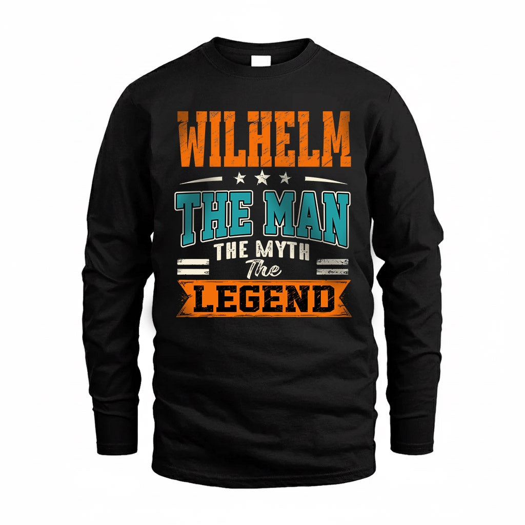 WILHELM HH F007 The Man The Myth The Legend Personalized Shirt – Gift for Men