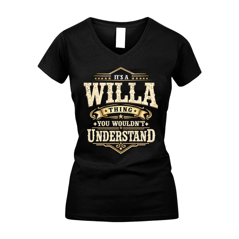 WILLA HH-F009–Personalized Name Quote Apparel “It’s an NAME Thing You Wouldn’t Understand”