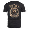 WILLIAM 2K-101–Personalized Name Quote Apparel “I Am NAME May Not Be Perfect But I Am Limited Edition”