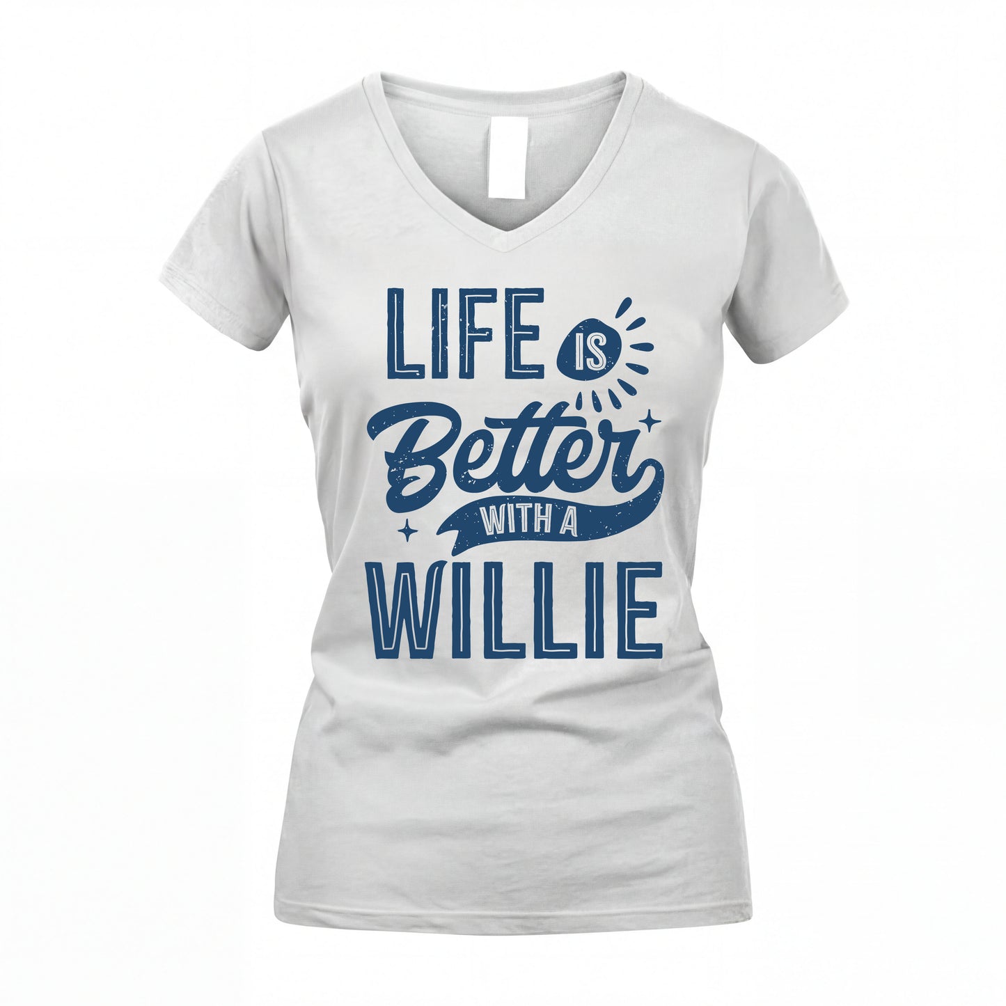 WILLIE HH88-K2–Personalized Name Quote T-Shirt Life Is Better With Unisex Gift