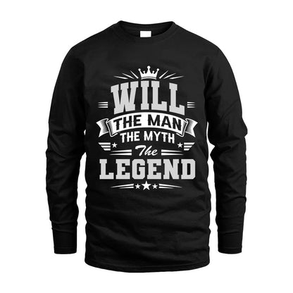 WILL HH F004 The Man The Myth The Legend Personalized Shirt – Gift for Men