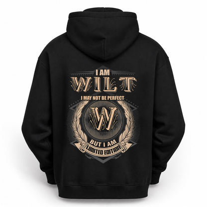WILT 2K-101–Personalized Name Quote Apparel “I Am NAME May Not Be Perfect But I Am Limited Edition”