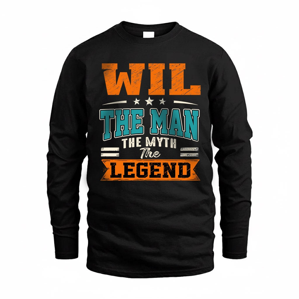 WIL HH F007 The Man The Myth The Legend Personalized Shirt – Gift for Men