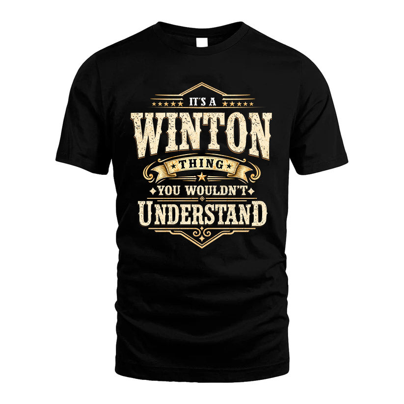 WINTON HH-F009–Personalized Name Quote Apparel “It’s an NAME Thing You Wouldn’t Understand”