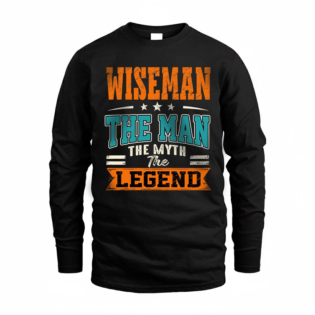 WISEMAN HH F007 The Man The Myth The Legend Personalized Shirt – Gift for Men