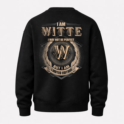 WITTE 2K-101–Personalized Name Quote Apparel “I Am NAME May Not Be Perfect But I Am Limited Edition”