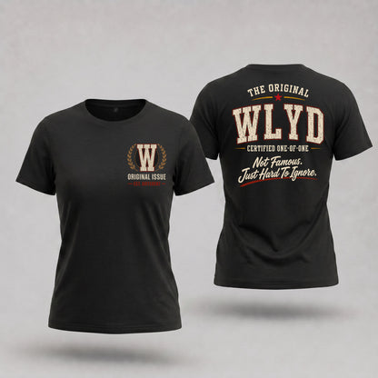 WLYD W65-F6-168 – Personalized Original Issue Apparel “The Original NAME Certified One-of-One"