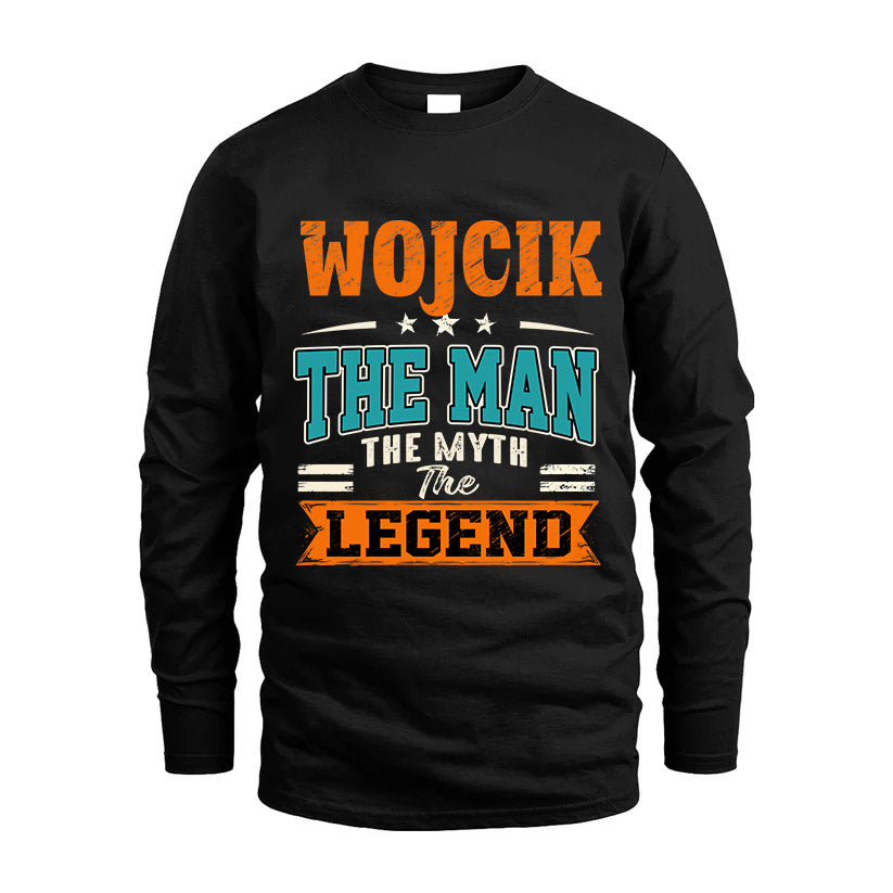 WOJCIK HH F007 The Man The Myth The Legend Personalized Shirt – Gift for Men