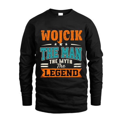 WOJCIK HH F007 The Man The Myth The Legend Personalized Shirt – Gift for Men