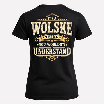 WOLSKE HH-F003–Personalized Name Quote Apparel “It’s an NAME Thing You Wouldn’t Understand”