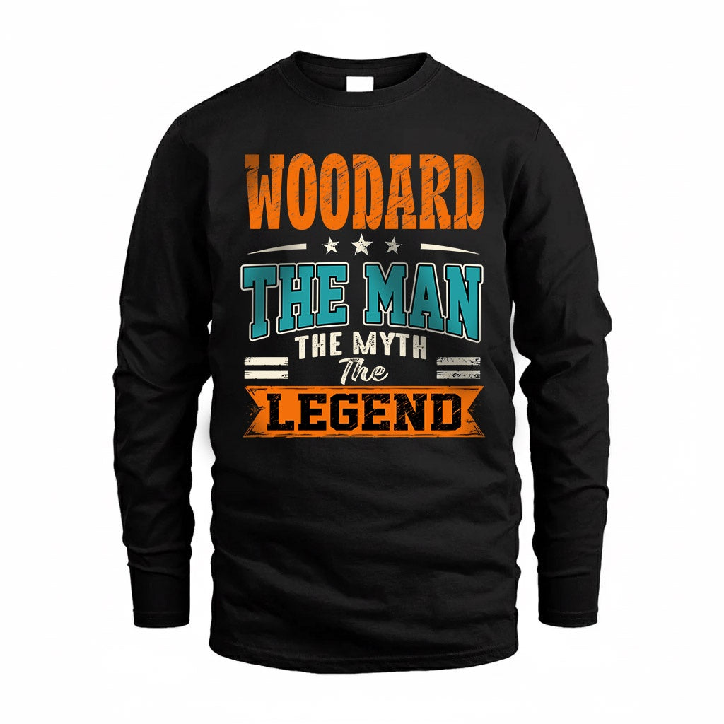 WOODARD HH F007 The Man The Myth The Legend Personalized Shirt – Gift for Men