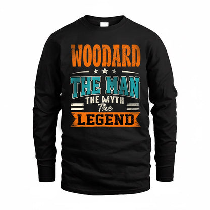 WOODARD HH F007 The Man The Myth The Legend Personalized Shirt – Gift for Men