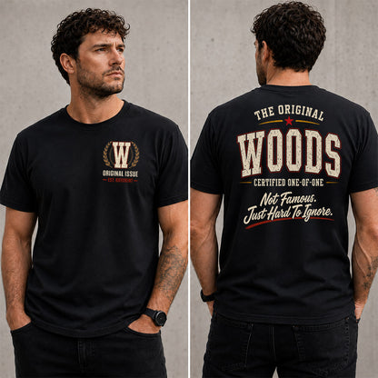 WOODS W65-F6-168 – Personalized Original Issue Apparel “The Original NAME Certified One-of-One"