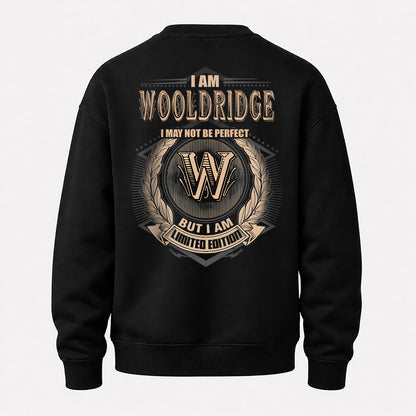 WOOLDRIDGE 2K-101–Personalized Name Quote Apparel “I Am NAME May Not Be Perfect But I Am Limited Edition”