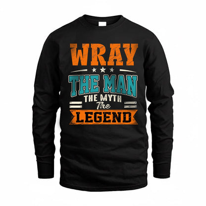 WRAY HH F007 The Man The Myth The Legend Personalized Shirt – Gift for Men