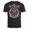 WYMAN 2K-101–Personalized Name Quote Apparel “I Am NAME May Not Be Perfect But I Am Limited Edition”