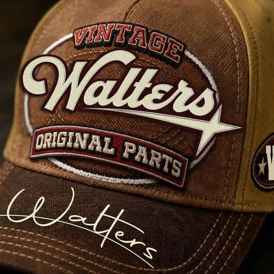 WALTERS TC02 HH79  Personalized Name Baseball Cap, Vintage Retro Hat, Custom Gift for Him & Her