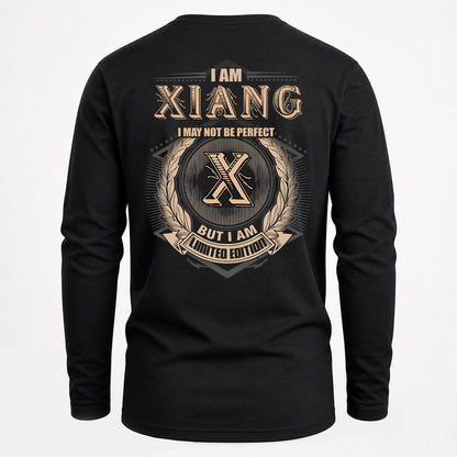 XIANG 2K-101–Personalized Name Quote Apparel “I Am NAME May Not Be Perfect But I Am Limited Edition”