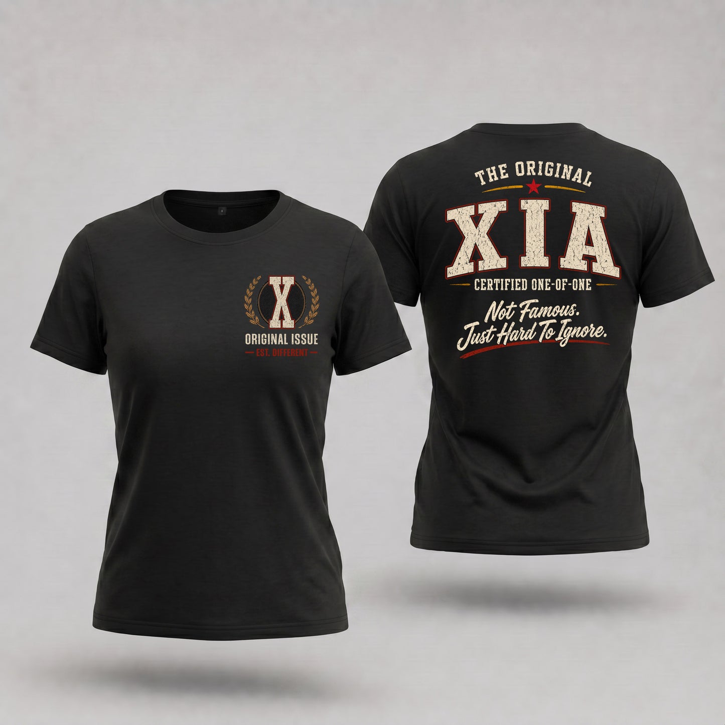 XIA W65-F6-168 – Personalized Original Issue Apparel “The Original NAME Certified One-of-One"