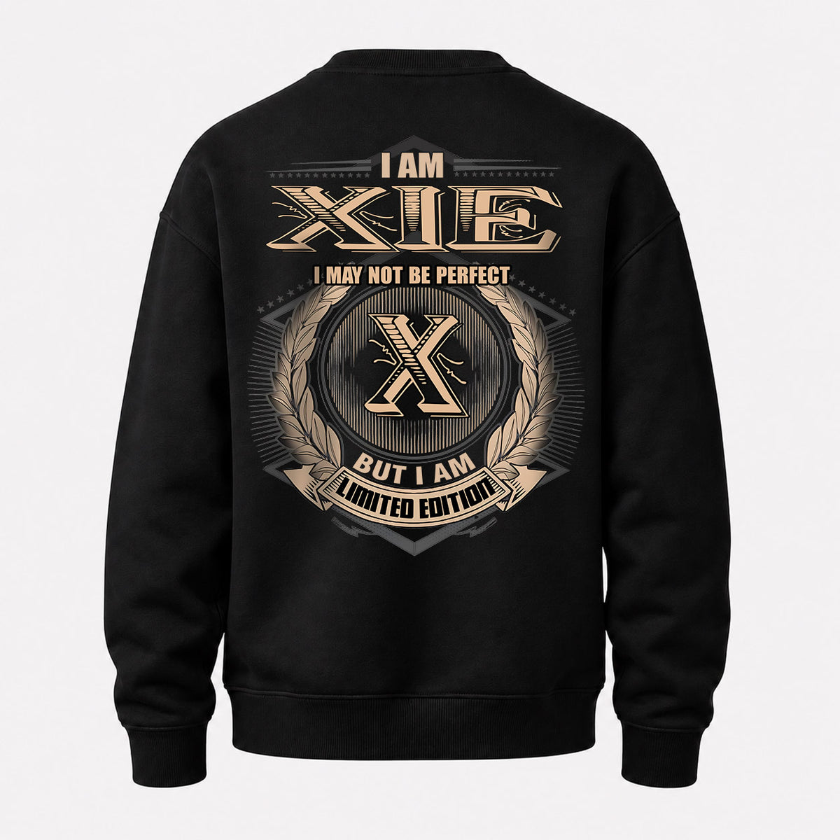 XIE 2K-101–Personalized Name Quote Apparel “I Am NAME May Not Be Perfect But I Am Limited Edition”