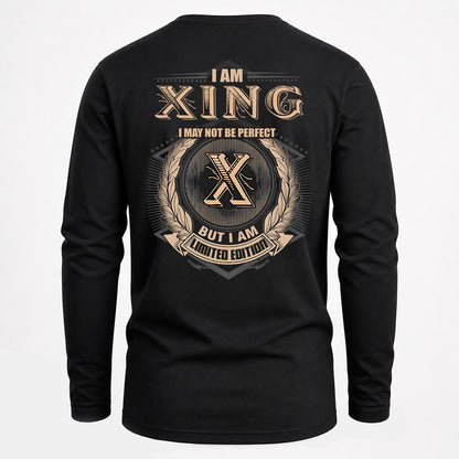 XING 2K-101–Personalized Name Quote Apparel “I Am NAME May Not Be Perfect But I Am Limited Edition”