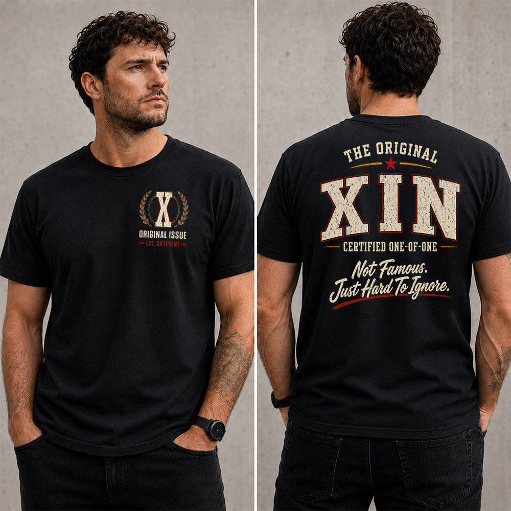 XIN W65-F6-168 – Personalized Original Issue Apparel “The Original NAME Certified One-of-One"
