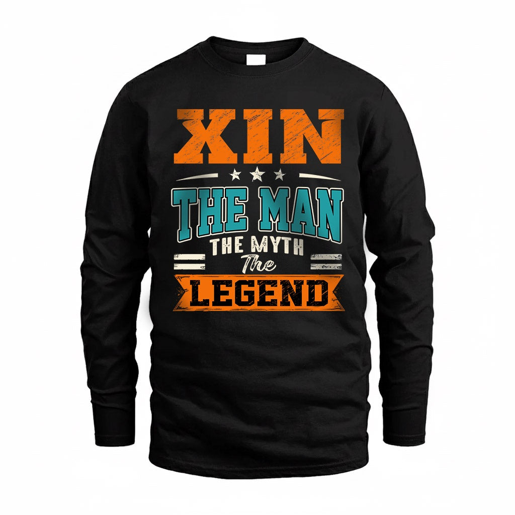 XIN HH F007 The Man The Myth The Legend Personalized Shirt – Gift for Men
