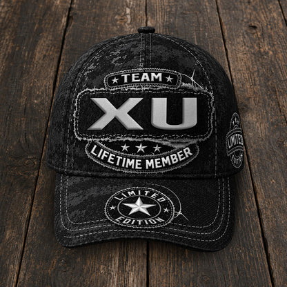 XU TC03 HH79  Personalized Black Camo Baseball Cap, Custom Name Family Hat