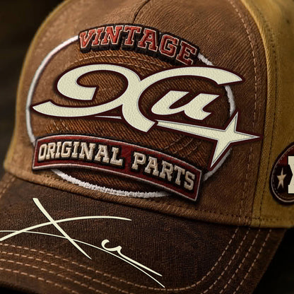 XU TC02 HH79  Personalized Name Baseball Cap, Vintage Retro Hat, Custom Gift for Him & Her