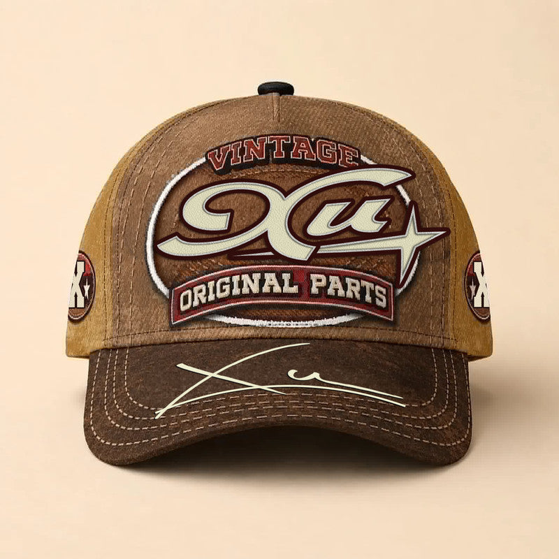 XU TC02 HH79  Personalized Name Baseball Cap, Vintage Retro Hat, Custom Gift for Him & Her