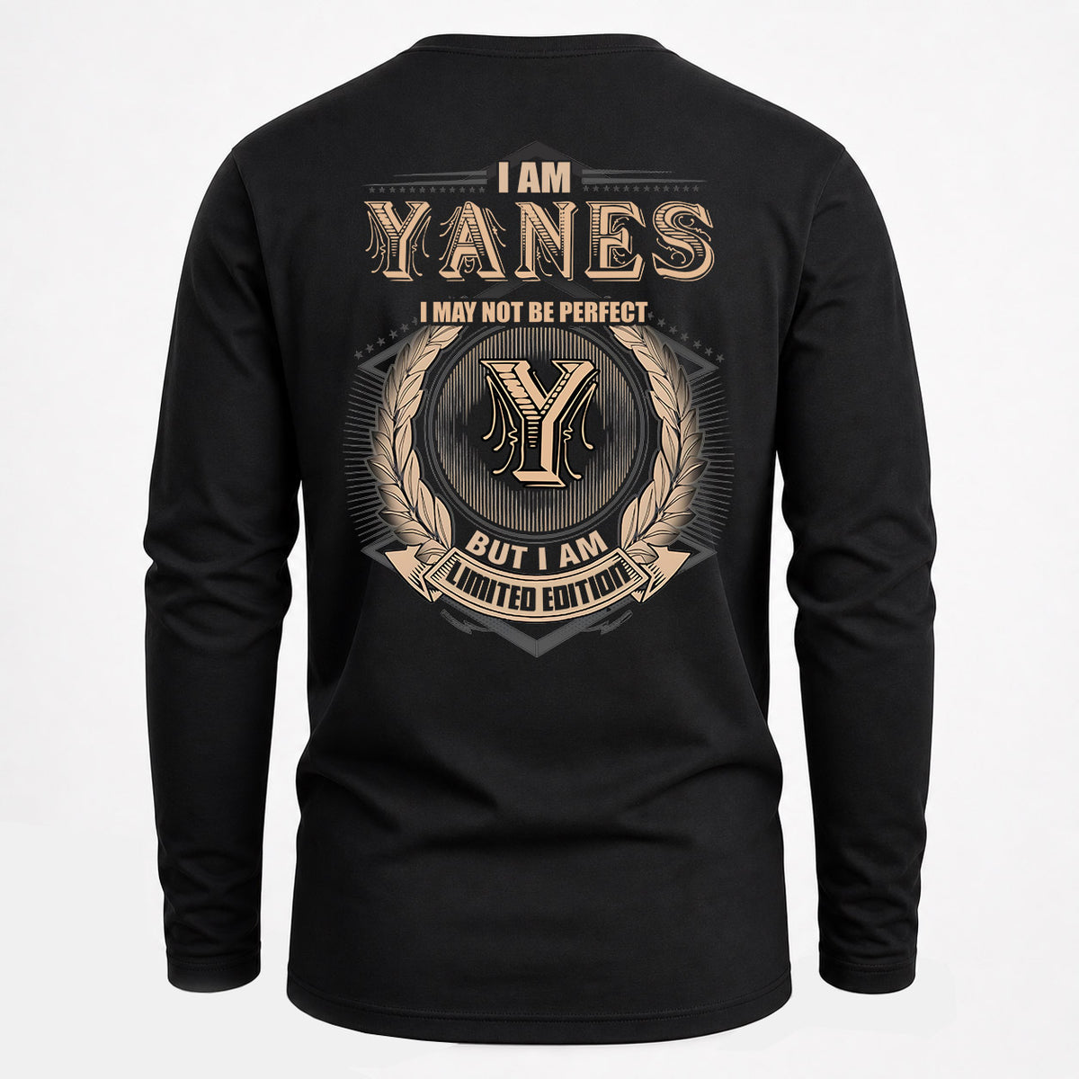 YANES 2K-101–Personalized Name Quote Apparel “I Am NAME May Not Be Perfect But I Am Limited Edition”
