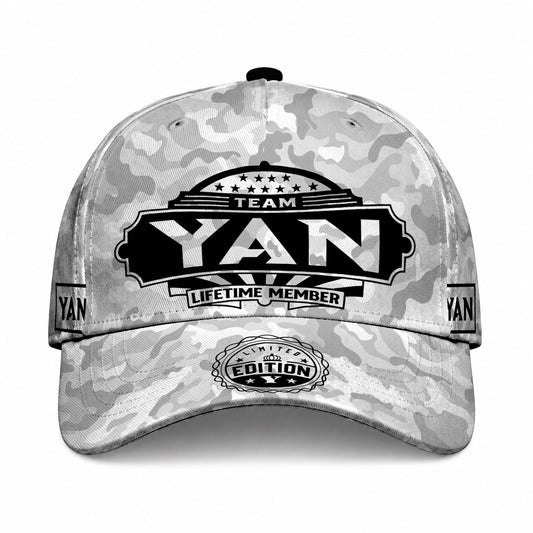 YAN TC01 HH79 Team Your Name Hat, Personalized Camo Baseball Cap, Custom Family Gift, Gift for Him Her