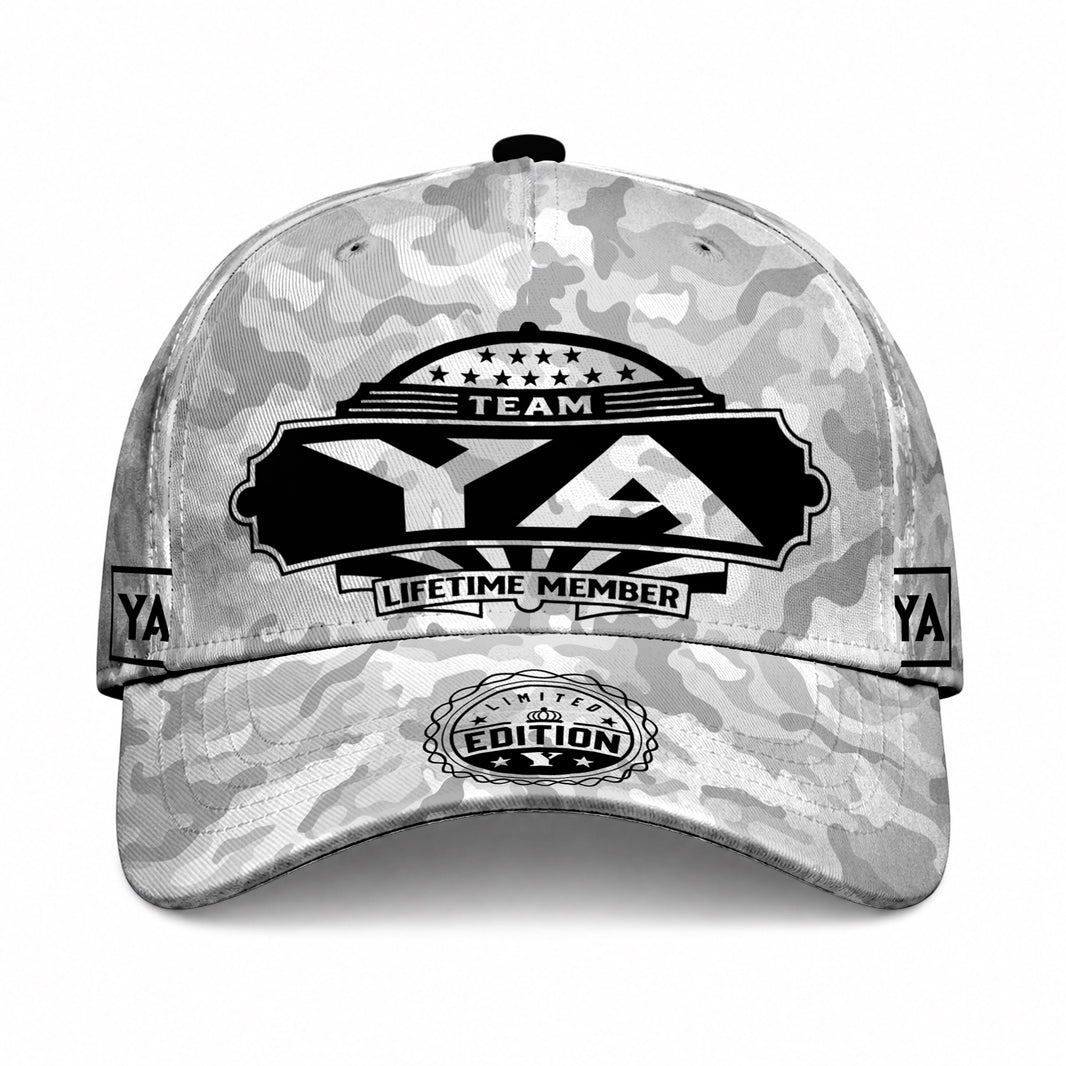 YA TC01 HH79 Team Your Name Hat, Personalized Camo Baseball Cap, Custom Family Gift, Gift for Him Her