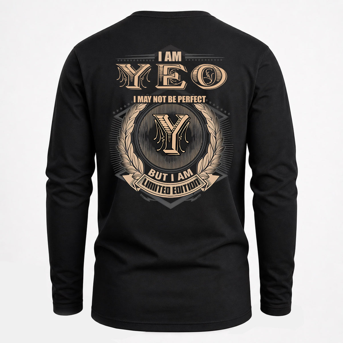 YEO 2K-101–Personalized Name Quote Apparel “I Am NAME May Not Be Perfect But I Am Limited Edition”