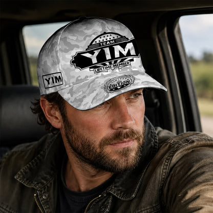 YIM TC01 HH79 Team Your Name Hat, Personalized Camo Baseball Cap, Custom Family Gift, Gift for Him Her