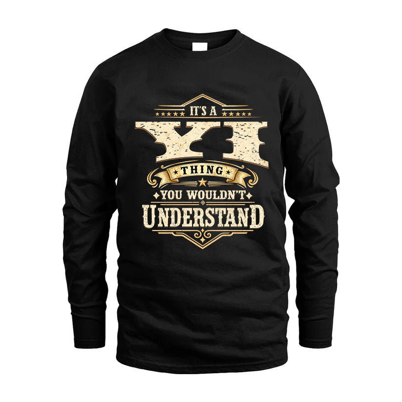 YI HH-F009–Personalized Name Quote Apparel “It’s an NAME Thing You Wouldn’t Understand”