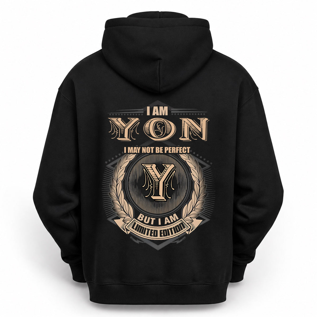 YON 2K-101–Personalized Name Quote Apparel “I Am NAME May Not Be Perfect But I Am Limited Edition”