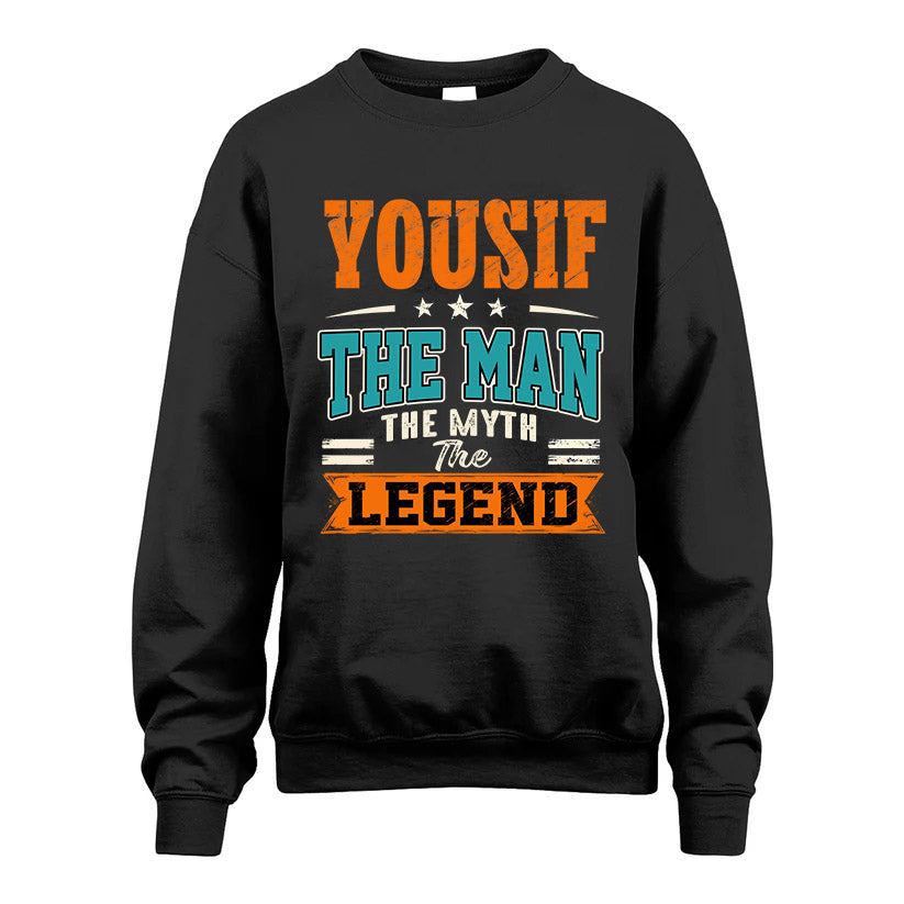 YOUSIF HH F007 The Man The Myth The Legend Personalized Shirt – Gift for Men