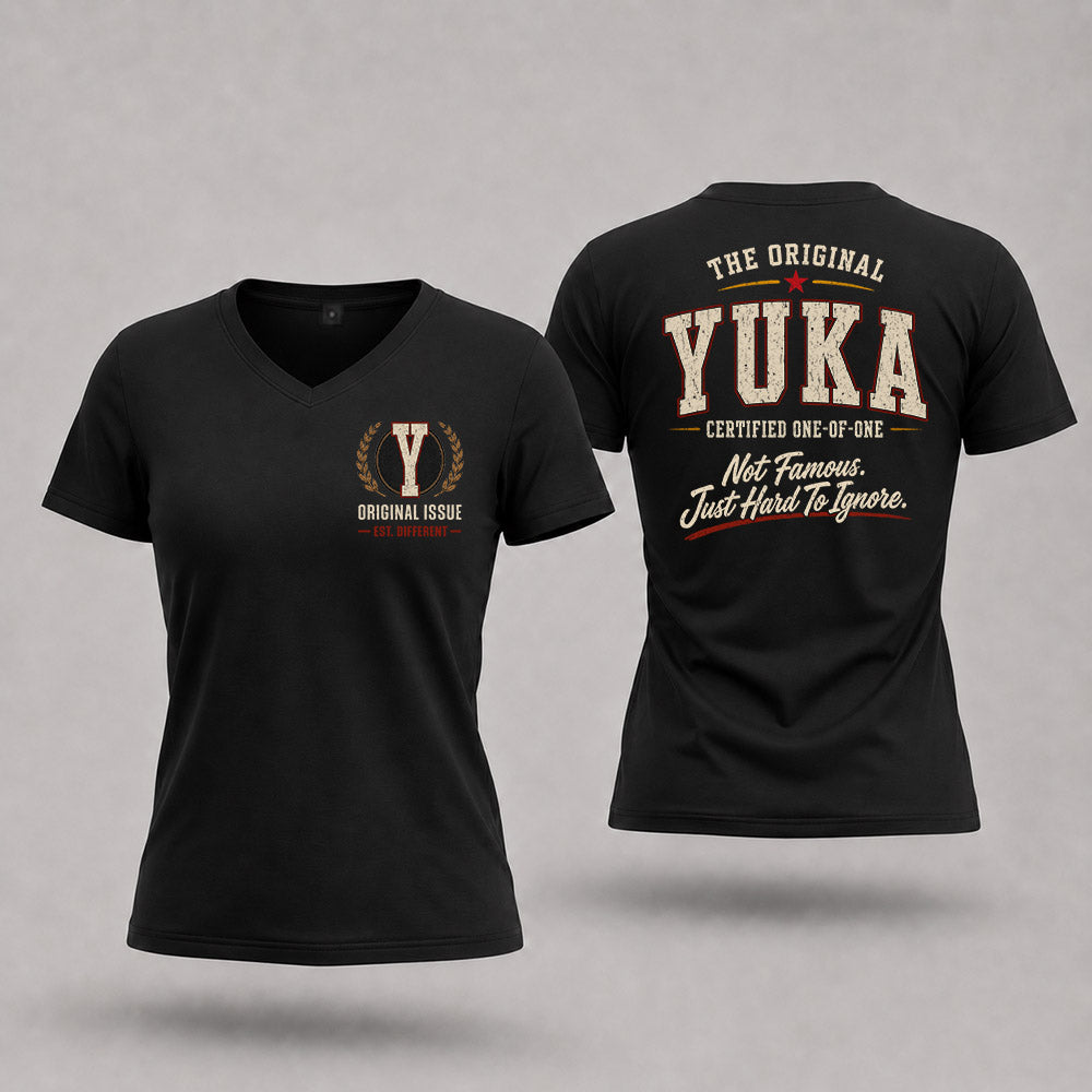 YUKA W65-F6-168 – Personalized Original Issue Apparel “The Original NAME Certified One-of-One"