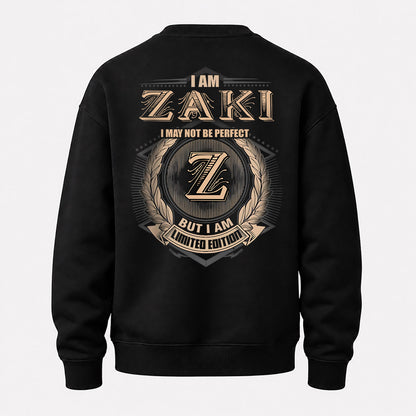 ZAKI 2K-101–Personalized Name Quote Apparel “I Am NAME May Not Be Perfect But I Am Limited Edition”