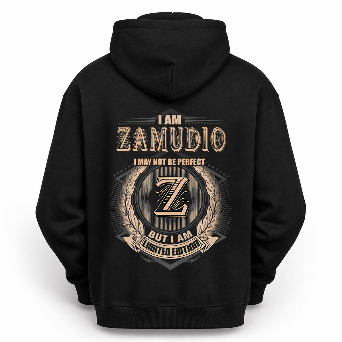 ZAMUDIO 2K-101–Personalized Name Quote Apparel “I Am NAME May Not Be Perfect But I Am Limited Edition”
