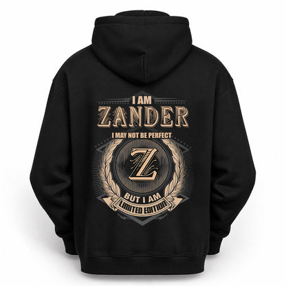 ZANDER 2K-101–Personalized Name Quote Apparel “I Am NAME May Not Be Perfect But I Am Limited Edition”