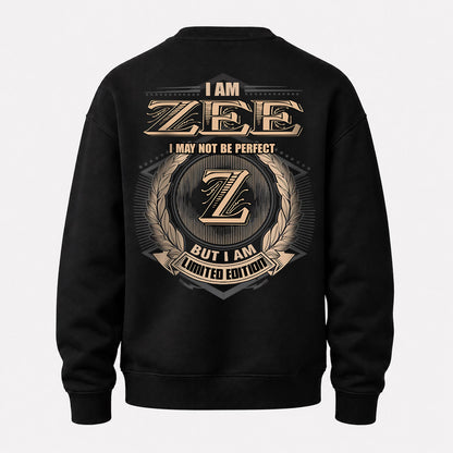 ZEE 2K-101–Personalized Name Quote Apparel “I Am NAME May Not Be Perfect But I Am Limited Edition”