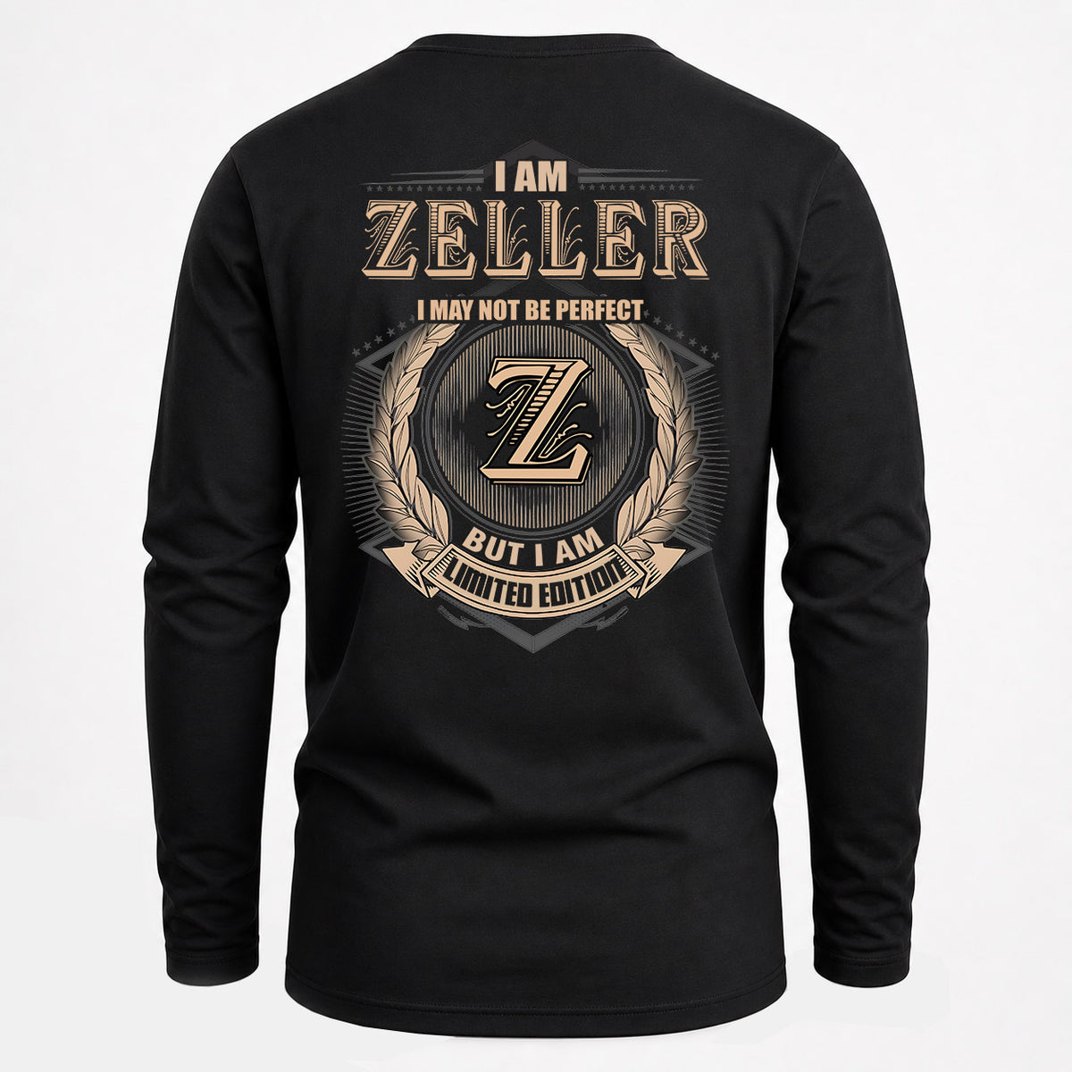 ZELLER 2K-101–Personalized Name Quote Apparel “I Am NAME May Not Be Perfect But I Am Limited Edition”