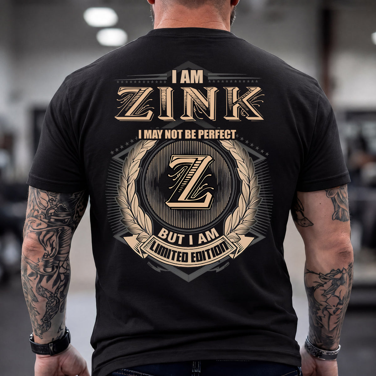 ZINK 2K-101–Personalized Name Quote Apparel “I Am NAME May Not Be Perfect But I Am Limited Edition”
