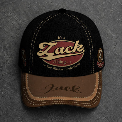 ZACK  TC06 HH79 Personalized Distressed Baseball Cap, Custom Retro Trucker Hat, Statement Dad Cap