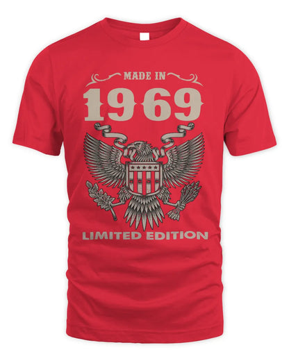 1969 HH89-K2 – Classic Birth Year Limited Edition T-Shirt - Unisex Standard T-Shirt - Red