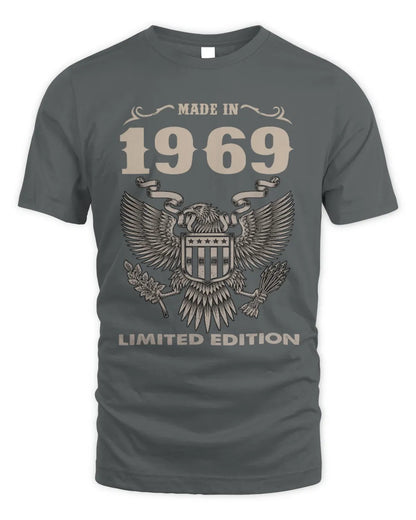 1969 HH89-K2 – Classic Birth Year Limited Edition T-Shirt - Unisex Standard T-Shirt - Charcoal